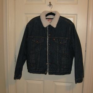 Sz 44 Vintage Levi's shirpa lined denim jacket